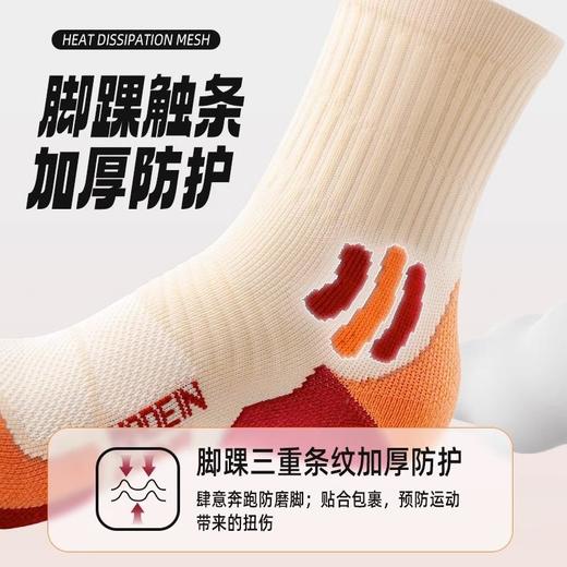 【48小时发货】【专业运动袜子女中筒袜冬天】加厚毛巾底吸汗健身跑步登山女士长筒袜 商品图3