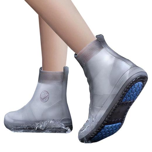 【48小时发货】雨鞋套硅胶雨靴防水鞋套儿童下雨天户外雨鞋高筒加厚防滑男女 商品图4