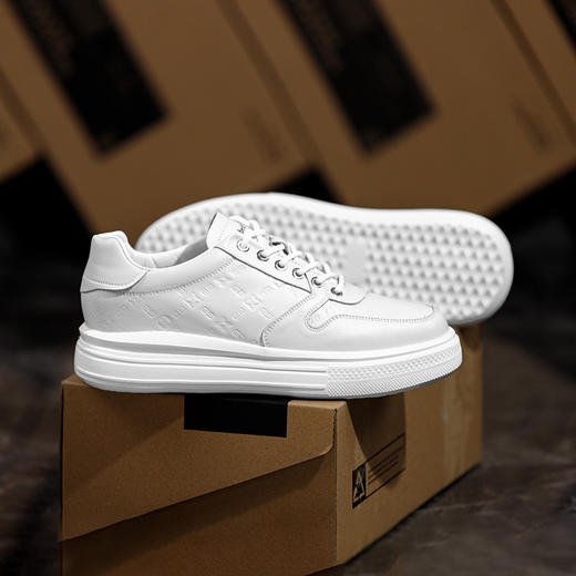 内增高鞋男隐形增高鞋男士休闲小白鞋潮流鞋子6cm 商品图1