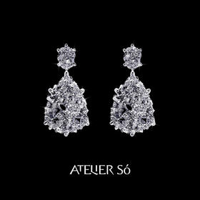 ATELIERSÓ 24SS KARAT 系列-蛋型拼接克拉耳钉