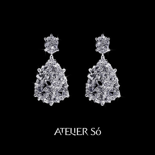 ATELIERSÓ 24SS KARAT 系列-蛋型拼接克拉耳钉 商品图0