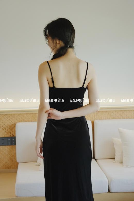 【门店同款】ENJOY秋季金属扣设计丝绒裙 154414978 商品图3