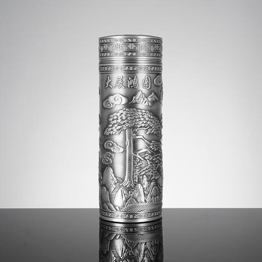 子佩集S999银九龙杯摆件【BXYL0050160】纯银内胆-仿古泡茶杯2401 商品图7