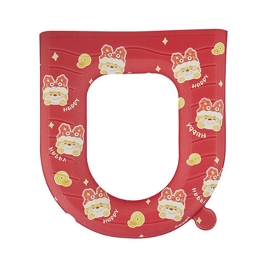 「四款可选！新年大吉马桶垫」2024年新年马桶坐垫 原创设计秋冬季厚座便垫马桶贴居家日用厕所马桶套 商品图4