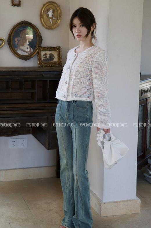 【门店同款】秋季镂空彩色纱线小香外套 154099613 商品图4