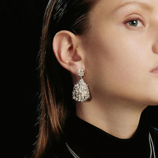 ATELIERSÓ 24SS KARAT 系列-蛋型拼接克拉耳钉 商品图2