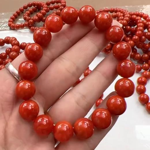D南红单圈手串-素圈满肉圆珠11 商品图0