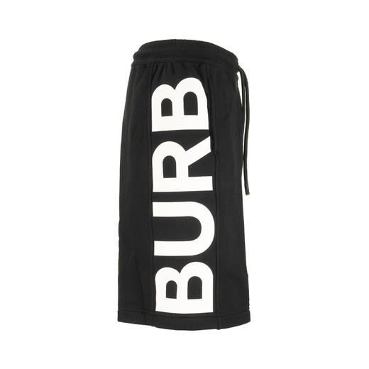 BURBERRY 巴宝莉 男士棉质字母徽标印花休闲短裤 黑色 8034160 A1189 商品图1