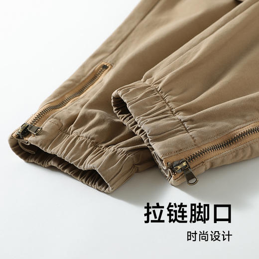 【纯棉】【新款DYG】大依优型大码束脚工装裤休闲裤松紧腰弹力加肥加大宽松大码男士长裤 商品图2