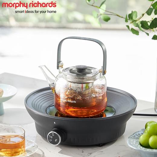摩飞电器（Morphyrichards）电陶炉配玻璃茶壶+烧烤网煮茶壶烹茶烧水煮茶一体机 不挑壶具 MR6083 围炉煮茶器 商品图0
