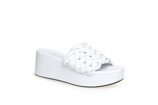 豪麟名鞋奥莱LORIBLU女鞋羊皮革凉拖LR139L白色  原价4260元 商品图0