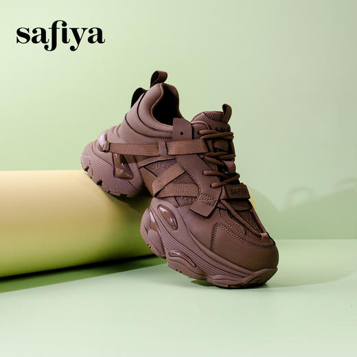 Safiya/索菲娅2025春季 潮流街头透气网面减震增高运动老爹鞋SFD1112461 商品图5