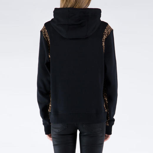 BURBERRY 巴宝莉 女士TB专属标识印花裁片棉质宽松连帽卫衣 黑色 8032294 A1189 商品图2