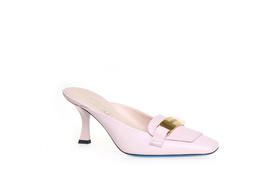 豪麟名鞋奥莱LORIBLU女鞋穆勒鞋羊皮革LR171B粉色  原价4660元