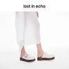 lost in echo2024春季新款设计师品牌大圆头扣饰厚底增高穆勒鞋女 商品缩略图4