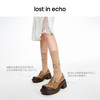 [捡漏价]lost in echo2024春季新款设计师品牌圆头厚底水流纹理粗跟单鞋女 商品缩略图2