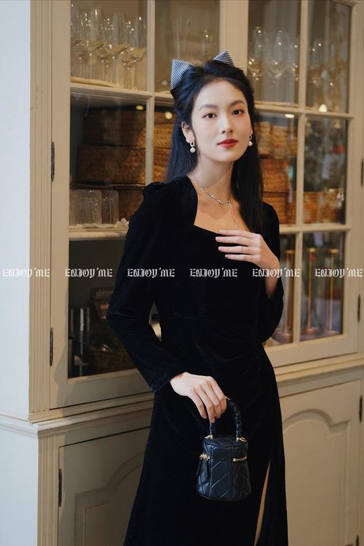 【门店同款】ENJOY春季抽绳开衩连衣裙 149678098 商品图5