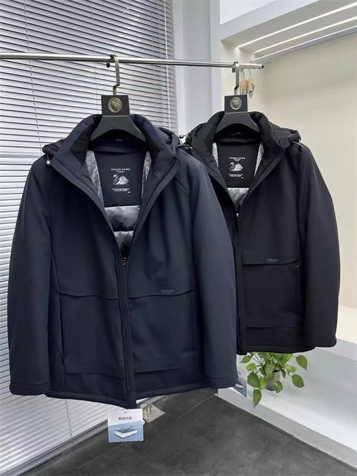 【YW】无忧购（清仓福利）中年爸爸装休闲百搭50%鹅绒脱卸款外套23003（截单后7天发货)25年清仓捡漏 商品图0