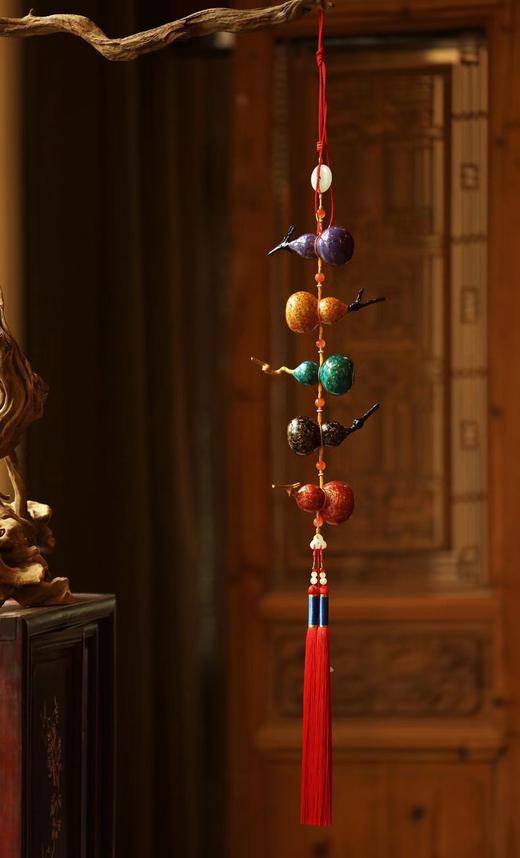 五福临门°大漆+螺钿挂件 商品图6