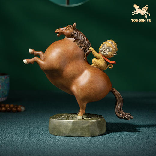 铜师傅 全铜摆件《马上封侯》铜工艺品 家居饰品 客厅 礼品摆件 商品图0