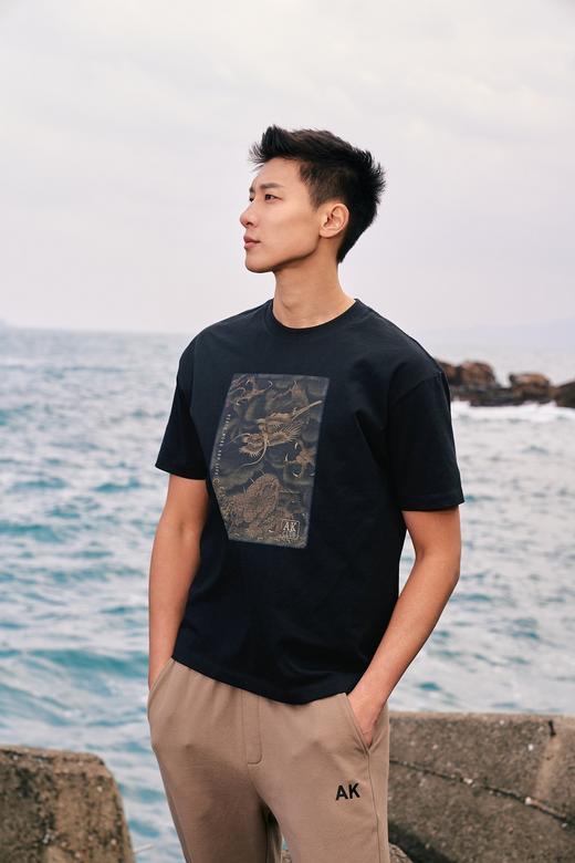 【满199-20】天空之城-AKCLUB龙年贺岁系列印花圆领T恤 商品图0