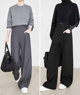【高品质私服】【t*erow奢牌加厚全羊毛百搭直筒裤】周二（10.14）上午10点开始 轻松潇洒造型，360°藏肉显瘦显腿长，百搭不挑人【无标出货 介意慎拍】