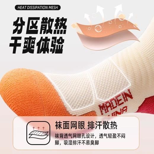 【48小时发货】【专业运动袜子女中筒袜冬天】加厚毛巾底吸汗健身跑步登山女士长筒袜 商品图1