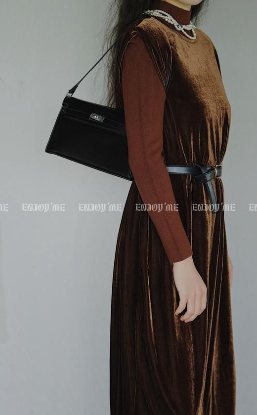 【门店同款】ENJOY冬季复古气质丝绒长裙 154547172 商品图2