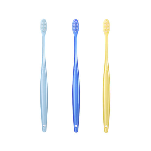 日本进口Clesh双重植毛牙刷超细毛/宽头 1支装 颜色随机 商品图7