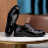 男士皮鞋隐形增高6CM黑色休闲新郎鞋真皮商务正装男 商品缩略图1
