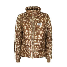 BURBERRY 巴宝莉 女士徽标贴花绗缝短羽绒服 混色 8022836 A1366