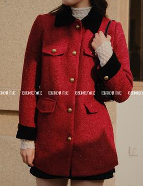 【门店同款】ENJOY冬季法式亮丝中长款羽绒外套 155610524