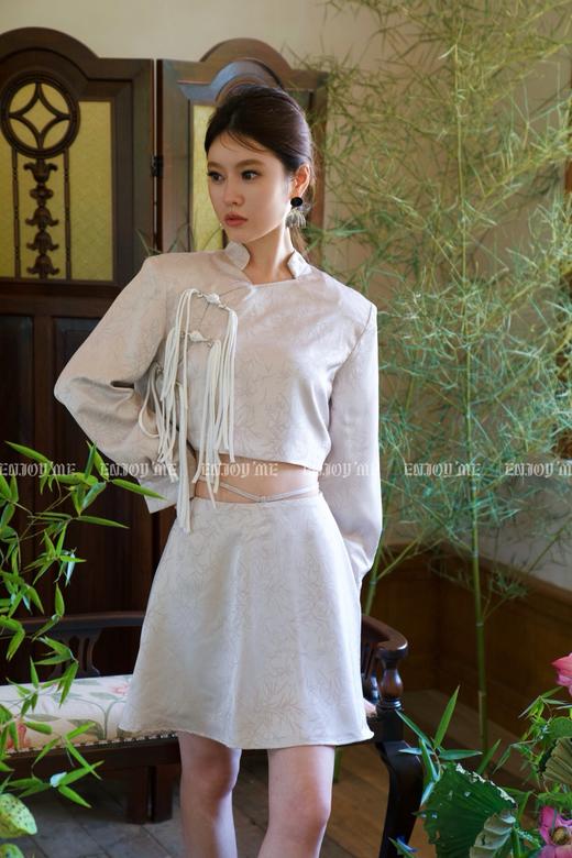 【门店同款】秋季新中式竹叶暗纹套装 154099533 商品图6