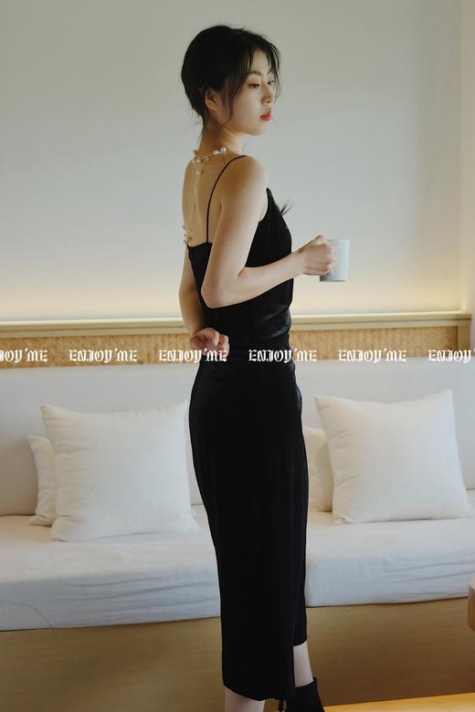 【门店同款】ENJOY秋季侧开叉性感丝绒裙 154414901 商品图1