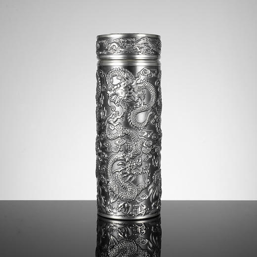 子佩集S999银九龙杯摆件【BXYL0050160】纯银内胆-仿古泡茶杯2401 商品图0