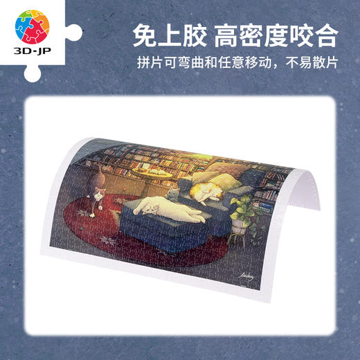 900片 平面塑料拼图 H3456 Limduey-夜晚的图书室 商品图1