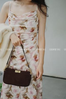 【门店同款】ENJOY2023年秋季丝绒印花吊带裙 154492992