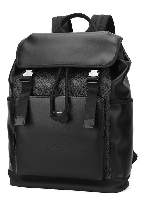 皮尔卡丹男士双肩包商务电脑背包真皮大容量男款时尚牛皮男士书包 商品图2