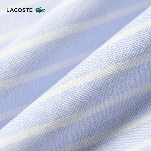Lacoste法国鳄鱼男装新款时尚休闲简约条纹长袖衬衫CH2270-10 商品图5