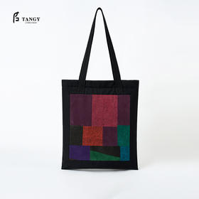 TANGY Collection天意精品2024春季新品莨绸香云纱拼接手提包单肩包 L241403