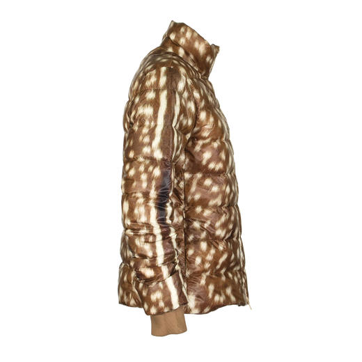 BURBERRY 巴宝莉 女士徽标贴花绗缝短羽绒服 混色 8022836 A1366 商品图1