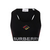 BURBERRY 巴宝莉 女士徽标印花运动背心 黑色 8024659 A1189 商品缩略图0