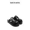 lost in echo2024春季新款设计师品牌大圆头扣饰厚底增高穆勒鞋女 商品缩略图0