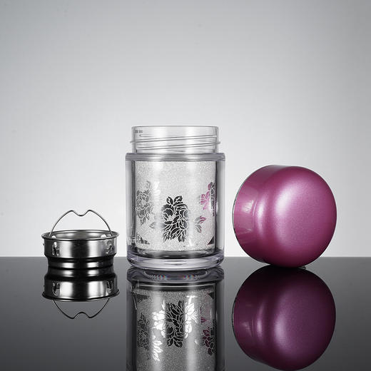 子佩集S999银【秀雅】杯摆件【DLBJB031】纯银内胆-粉色泡茶杯2401 商品图6