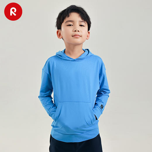 reima男女儿连帽卫衣中童2024春季新款防晒速干针织套头上衣 商品图3