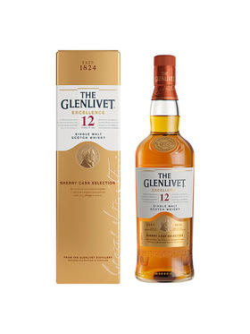 【保乐力加】格兰威特12年雪莉桶70CL*12/箱