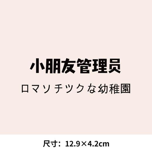 幼儿园小朋友管理员新款热转印A级过粉耐水洗胶印白墨烫画文字 商品图3