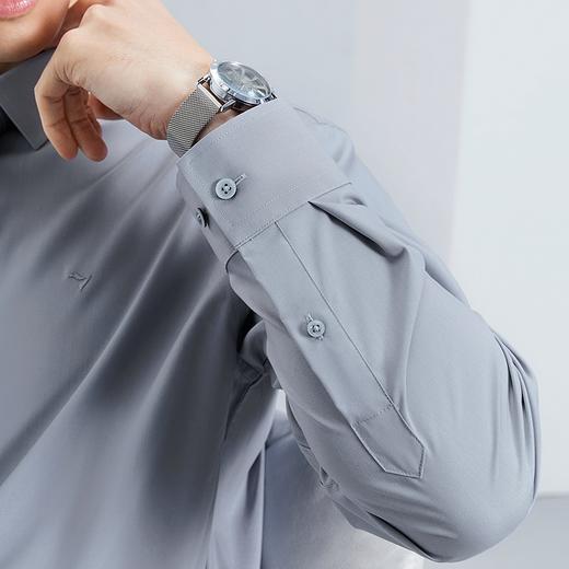 【三防易打理】柒牌方领长袖衬衫男春季新款含莫代尔商务休闲衬衣	126A70840 商品图2