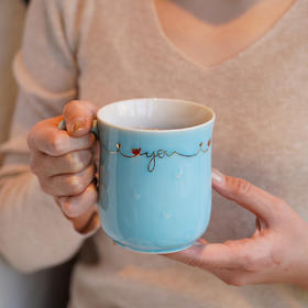 一心一意马克杯420ml情人节七夕节送礼礼品带礼盒