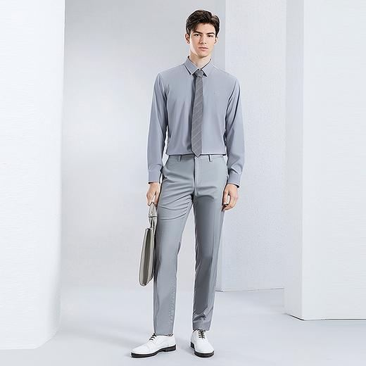 【三防易打理】柒牌方领长袖衬衫男春季新款含莫代尔商务休闲衬衣	126A70840 商品图3